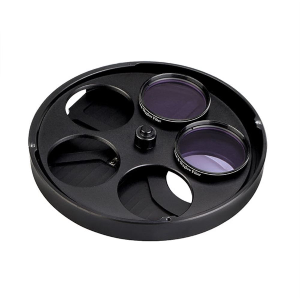 Astromania 1.25" Superior Quality Multiple 9-Position Filter Wheel For Telescope - With LRGB Filter Set