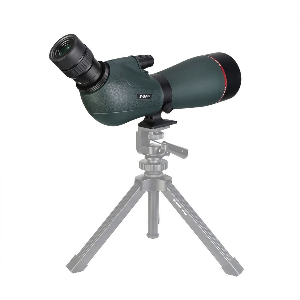 SV406P 20-60X80 Angled Spotting Scope ED Extra-Low Dispersion Dual Focus for Bird Watching