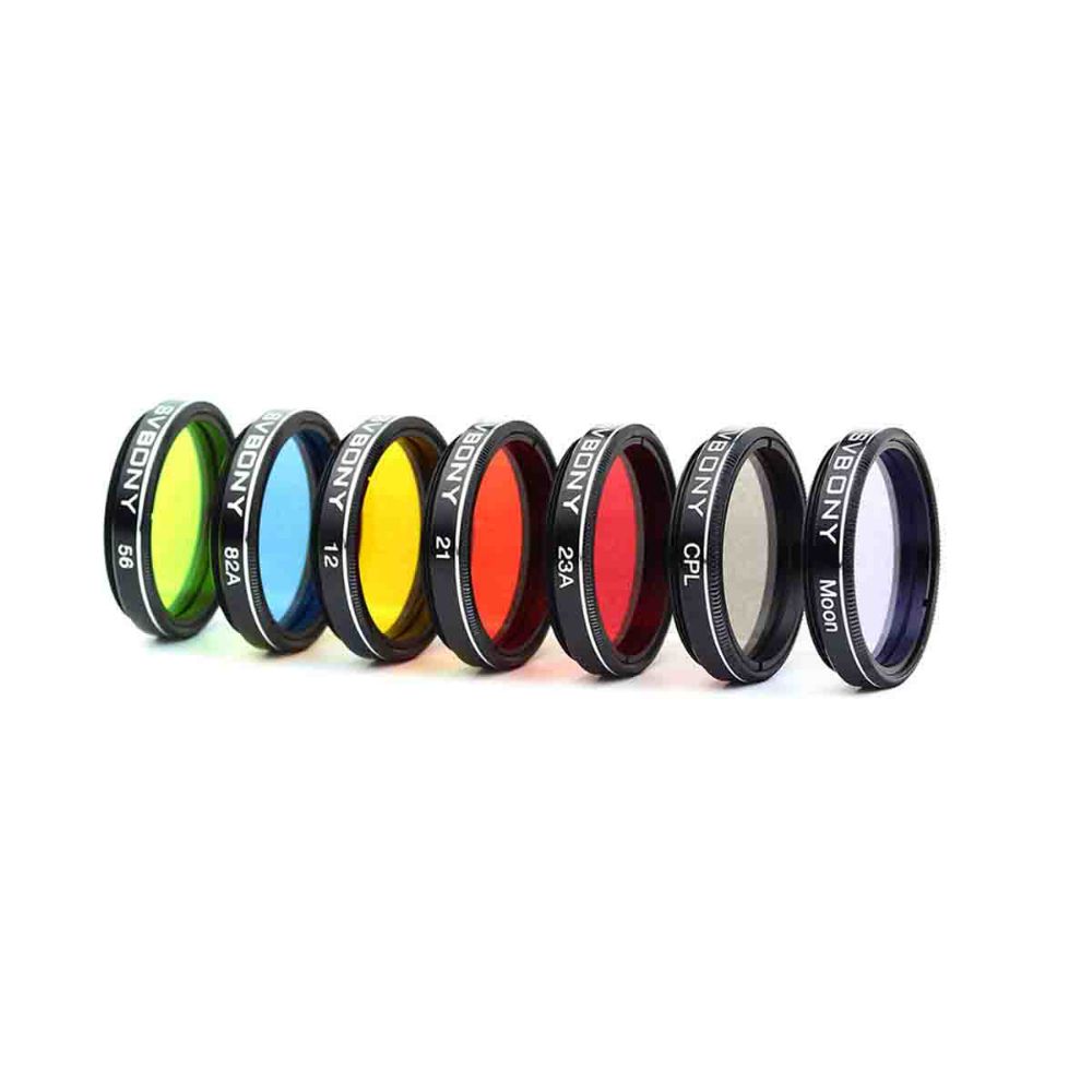 SV155 1.25 inch 7-Piece Filters Set for Moon Viewing Telescope Filter
