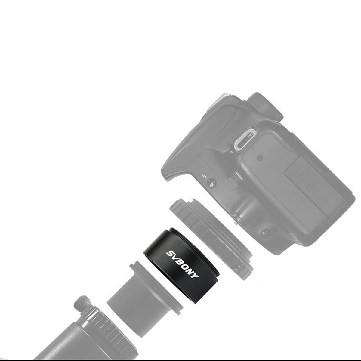 SVBONY T2 Extension Tube Kit For Cameras And Eyepieces Length 8mm 25mm 45mm M42x0.75 On Both Sides: Telescope Accessories