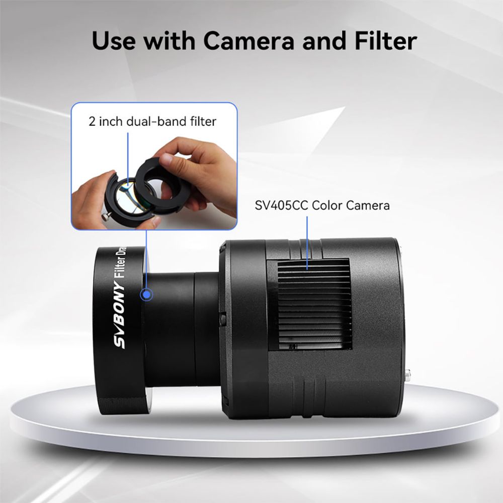 SV405CC Cooled Color Camera - SV226 Filter Drawer & SV220 Dual-Band Filter 2inch For Astrophotography