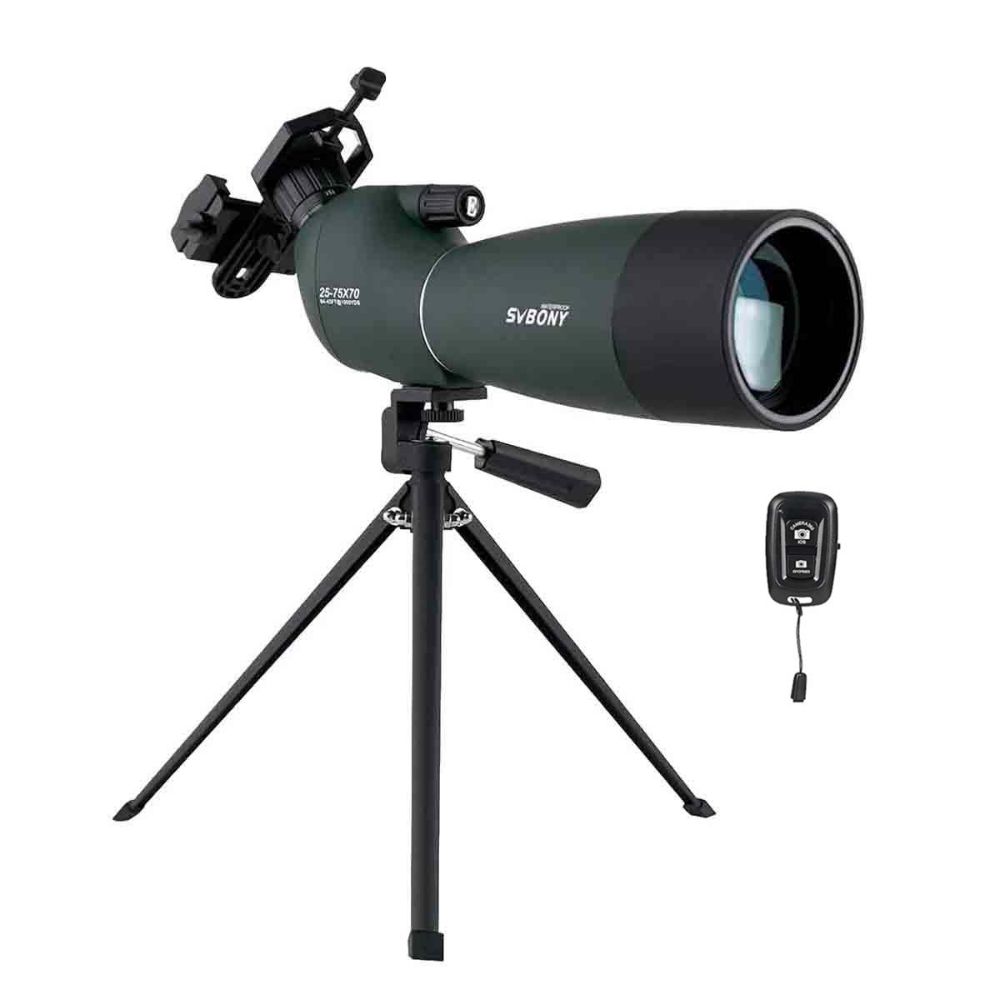 SV28 Plus 25-75×70mm Spotting Scope for Birdwatching with Phone Photography
