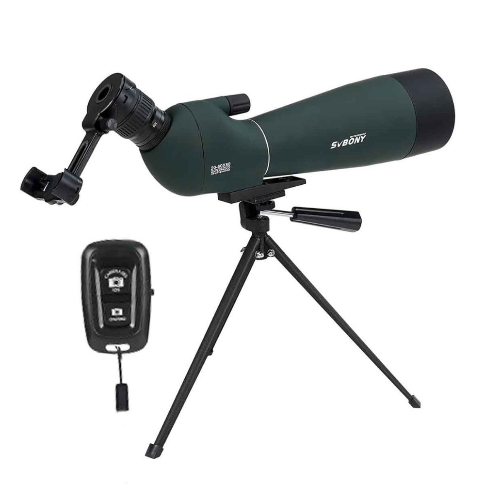 SV28 Plus 20-60x80 Spotting Scope for Target Shooting & Archery With Mobile Photography