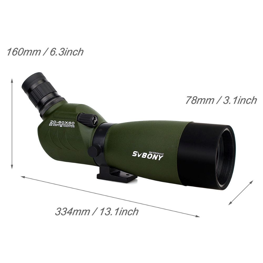 SV14 20-60x60mm Zoom Spotting Scope FMC for Bird Watching