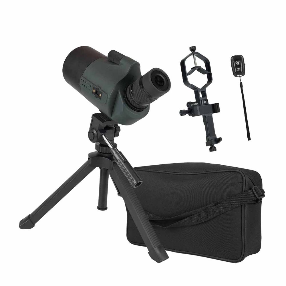 SV41 Pro 28-84x80 Mak Spotting Scope with Phone Adapters & Wireless Shutter