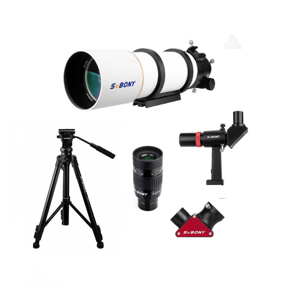 SVBONY SV48P 90mm F5.5 Achromatic Refractor Telescope Bundle Sets