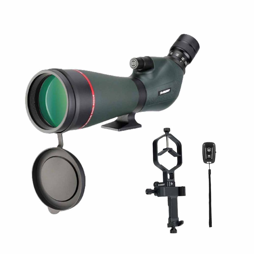 SV406P 20-60X80 ED Spotting Scope for Bird Watching with Mobile Photography