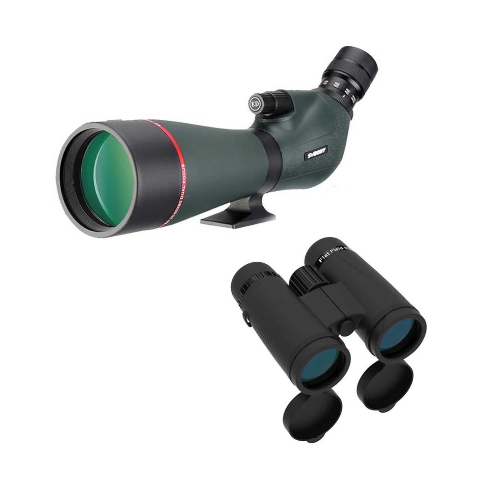 SV406P 20-60X80 ED Spotting Scope - SA205 ED Binocular FMC Bak4 Prism IPX7 Waterproof for Birdwatching