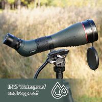 spotting scope with double ed glasses