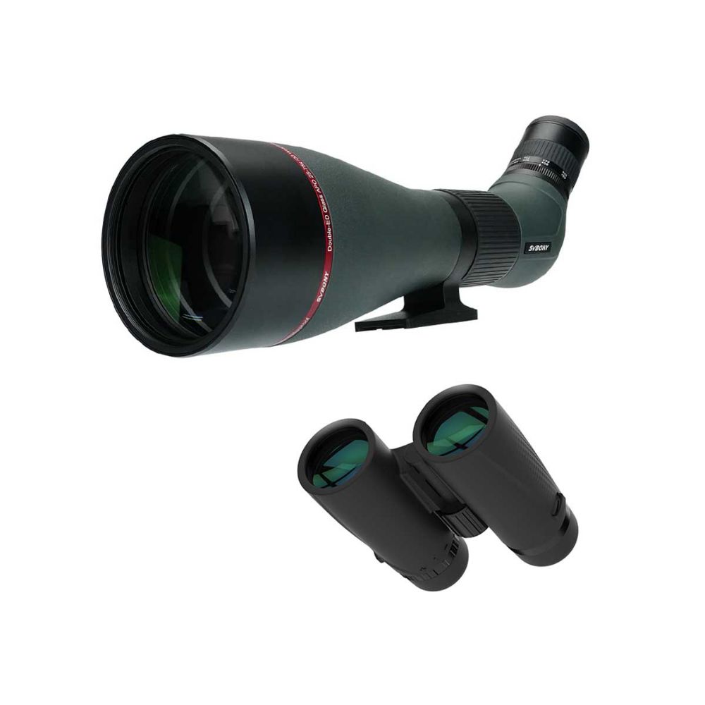 SA401 25-75X100 APO Spotting Scope - SA205 ED Binocular FMC Bak4 Prism IPX7 Waterproof for Birdwatching