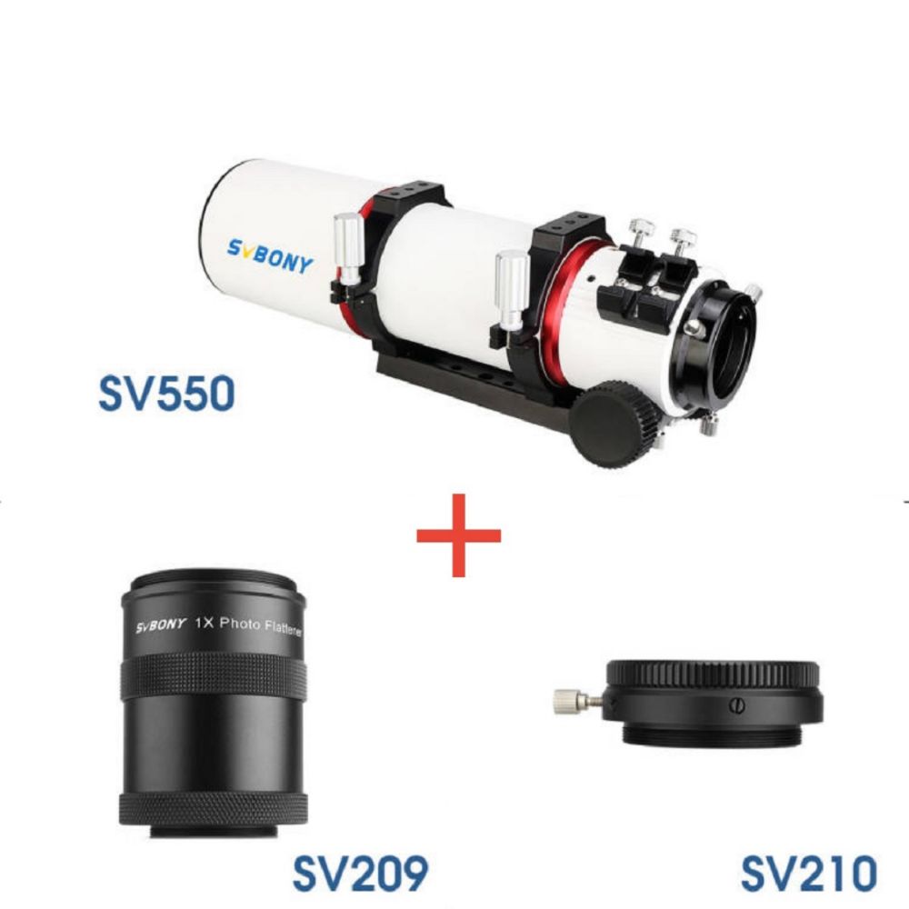SVBONY SV550 APO Triplet Refractor OTA 80 F6 Astronomy Telescope Set for Deep Space Astrophotography and Visual