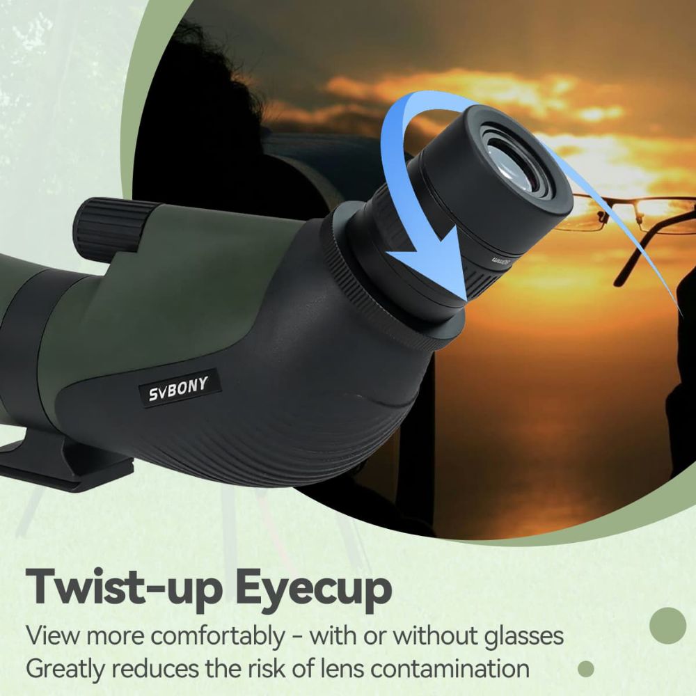 SA412 20-60X80mm Spotting Scope For Phone Birding Photography