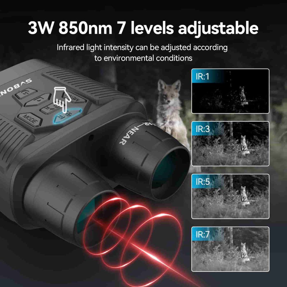 SA206 Night Vision Binoculars for Hunting, Bird Watching, Wildlife Observation, Night Fishing and Camping
