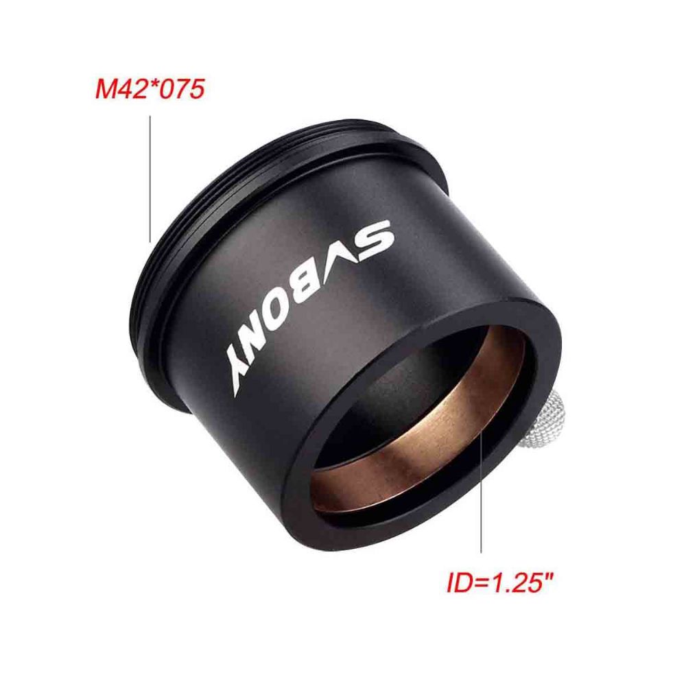 SV148 M42*0.75 Male Thread to 1.25" Eyepiece Adapter