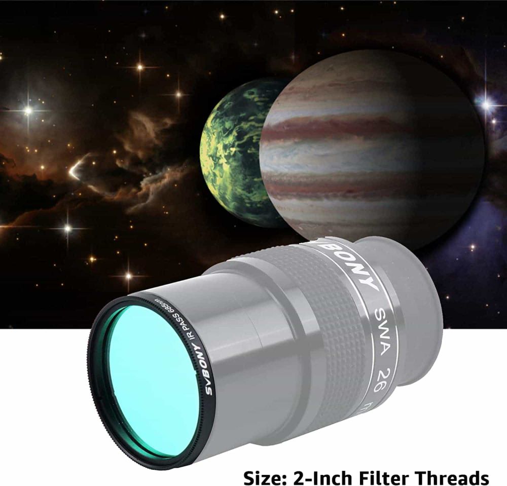 SV183 IR Pass 685nm Filter Telescope Filter 1.25 Inch for Planetary Photography 
