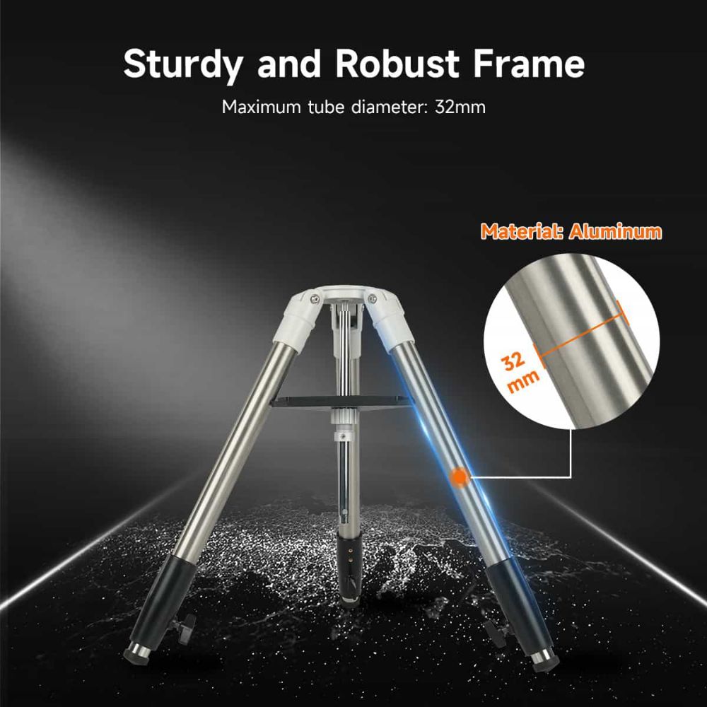 SV225T Aluminum Tripod Sturdy Extendable Compatible with SV225 Series Alt-Azimuth Mounts