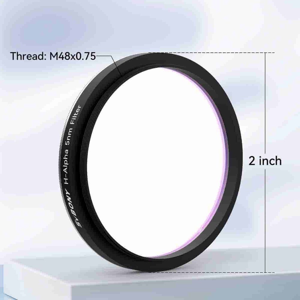 SV227 H-Alpha 5nm Filter 2" Narrowband Astronomical Photographic CCD for Deep Sky