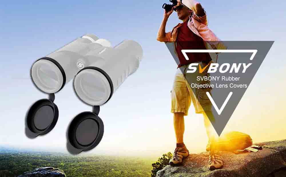 SVBONY 2 Piece Binoculars Protective Rubber Objective Lens Caps