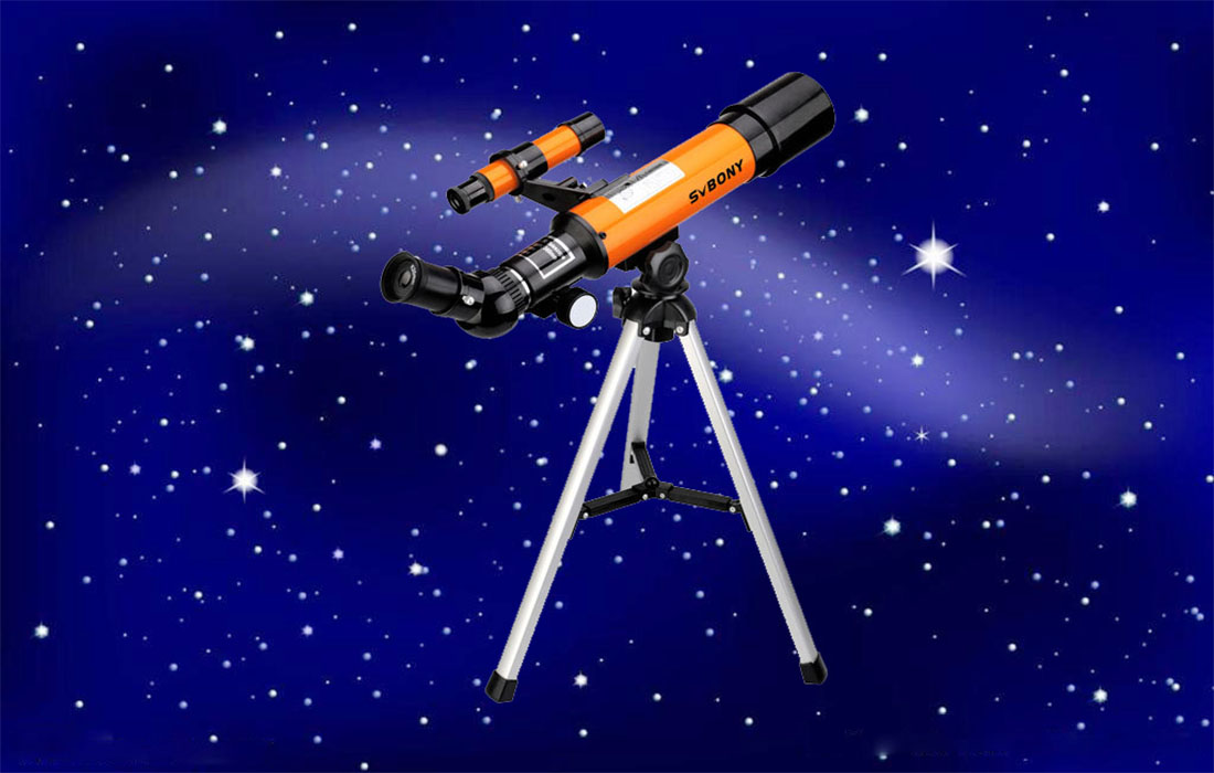 SVBONY Telescopio SV502 para niños, telescopio para niños de 1.969 in con  alcance buscador de 5 x 20, telescopio completo portátil de regalo para