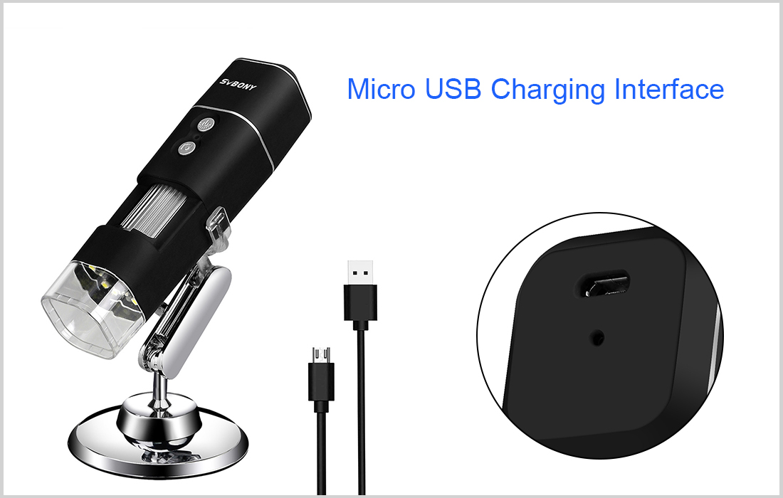 SV606  50X-1000X Stepless Zoom WIFI Digital Microscope