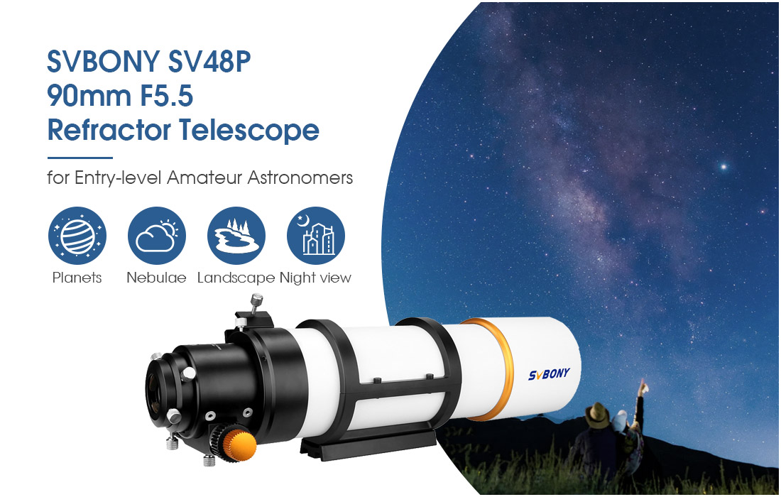 Svbony SV48P telescope planet nebula