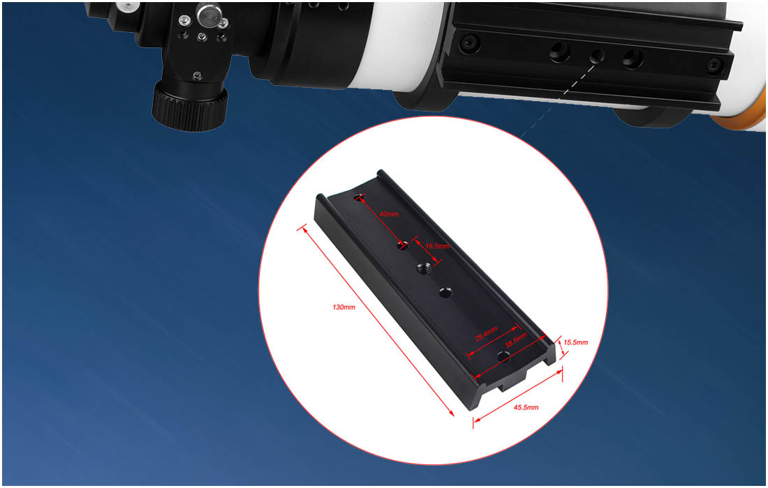 Svbony SV48P telescope dovetail mounting plate