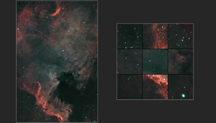 SV503 Image of the North American Nebula and PI Aberration Inspector Analysis