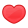 A little&warm&cute&red heart
