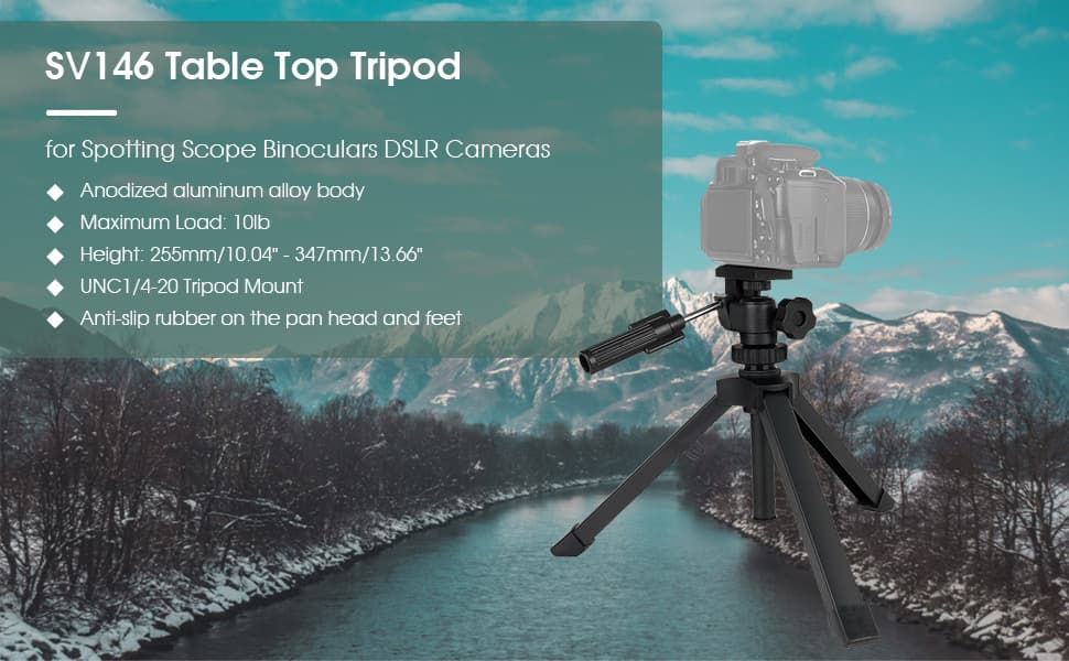 SPEC of SV146 Table Top Tripod