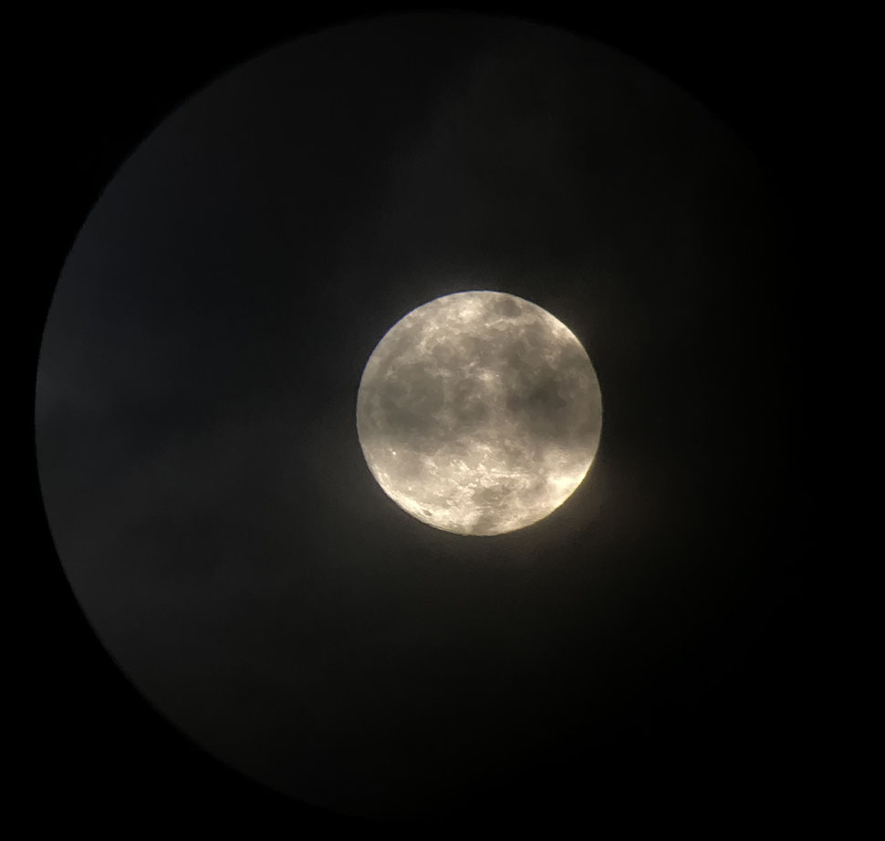 Moon Behind Clouds