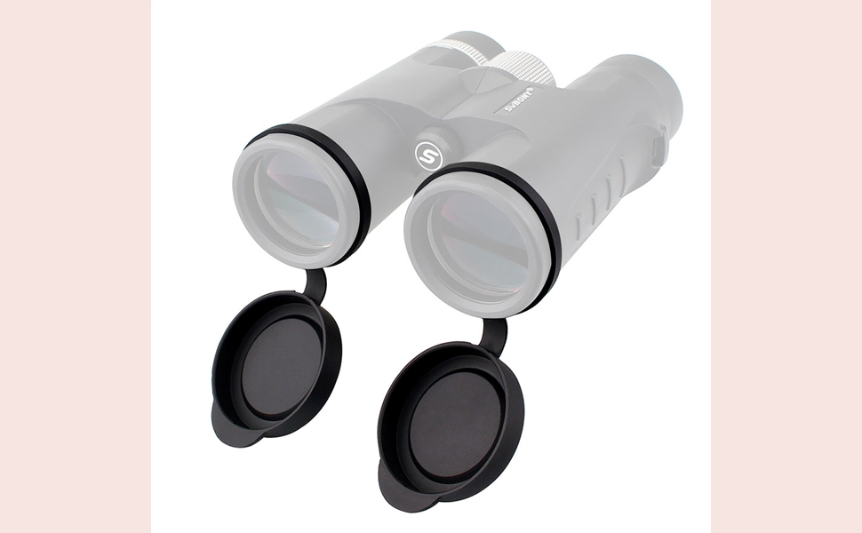 Matching of objective lens covers and Binoculars