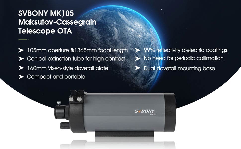 Telescope MK105 Maksutov-Cassegrain OTA