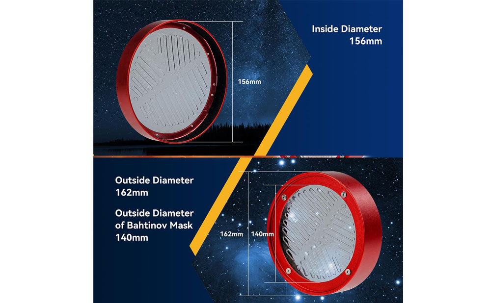 Parameters of SV228 Bahtinov Mask