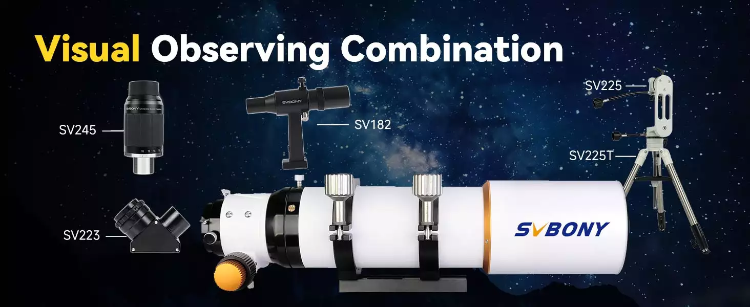 SV503 80 ED refractor telescope visual set