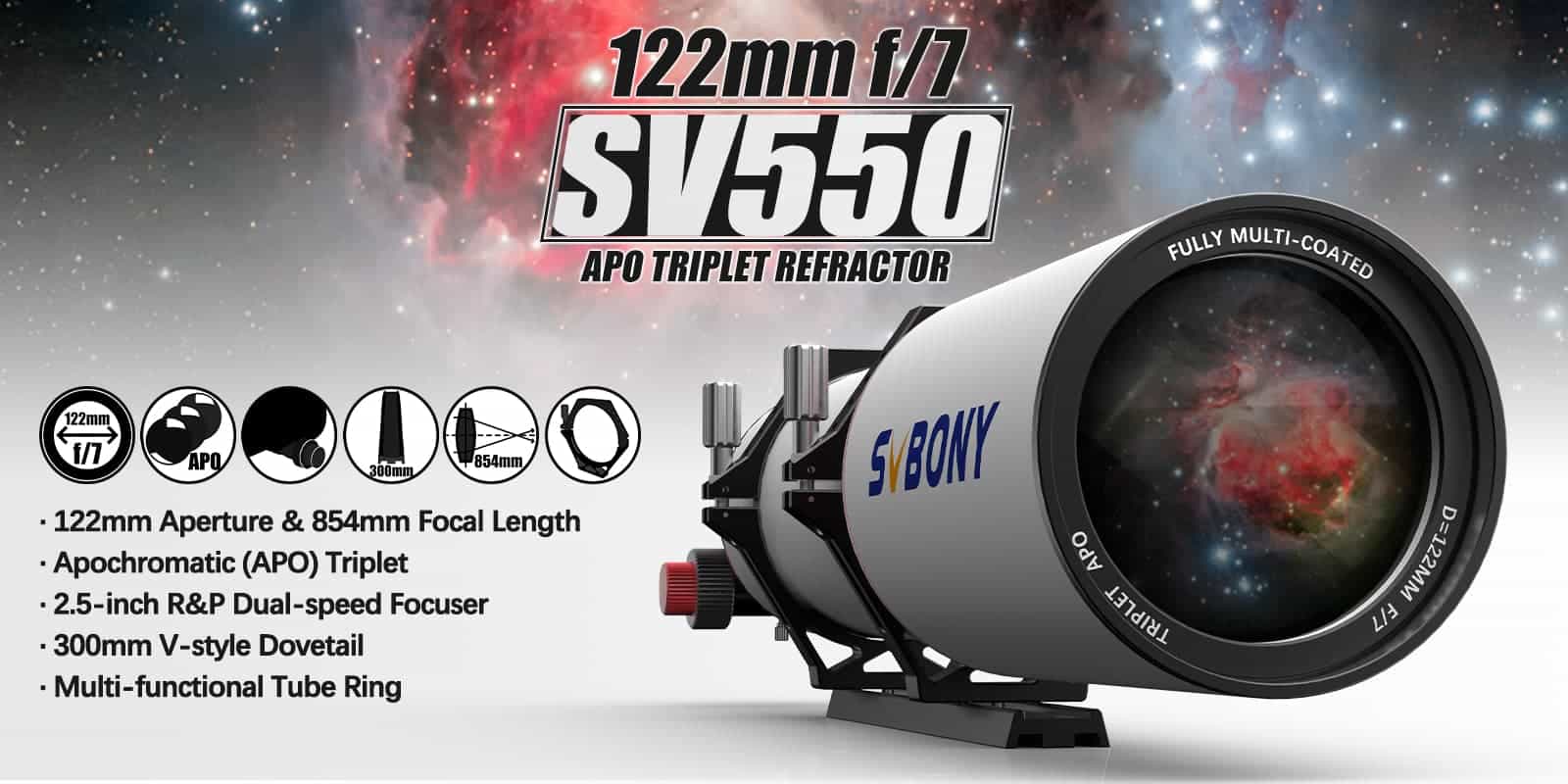SV550 122APO telescope
