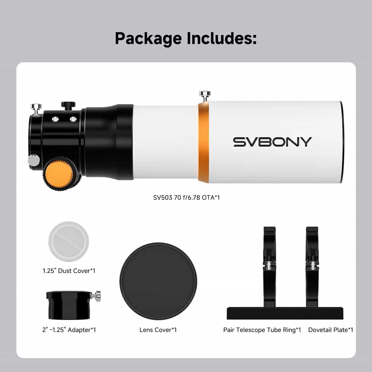 sv503 70 ed telescope