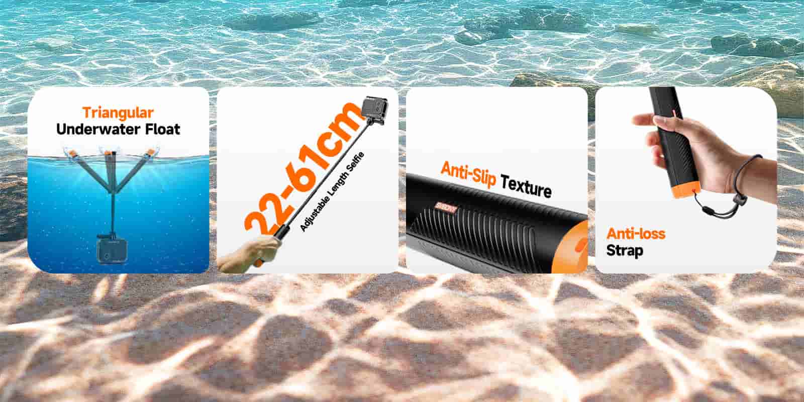 floating tripod buoyancy stick