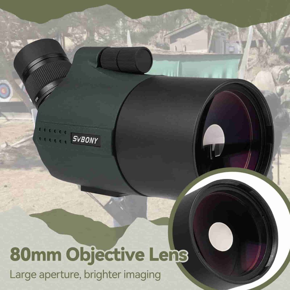 SV41 Pro 28-84x80 Mak Spotting Scope FMC Coating for Shooting & Hunting with Tabletop Tripod
