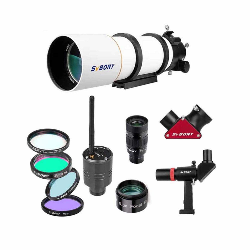 SV48P Refractor Telescope Set for Moon Observation and Planetary Photography
