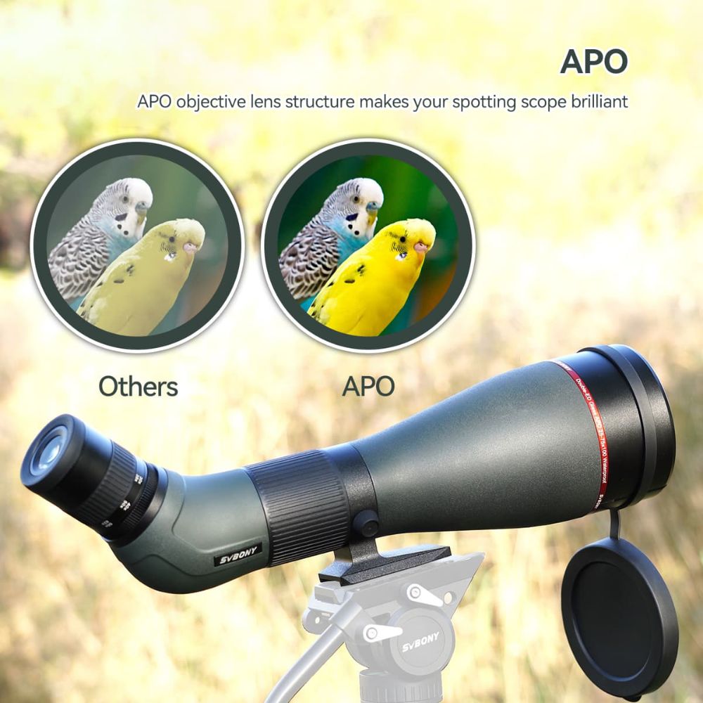 SA401 APO Telescopic Sight Professional Scope 25-75X100 Double ED Glasses Spotting Scope For Birding
