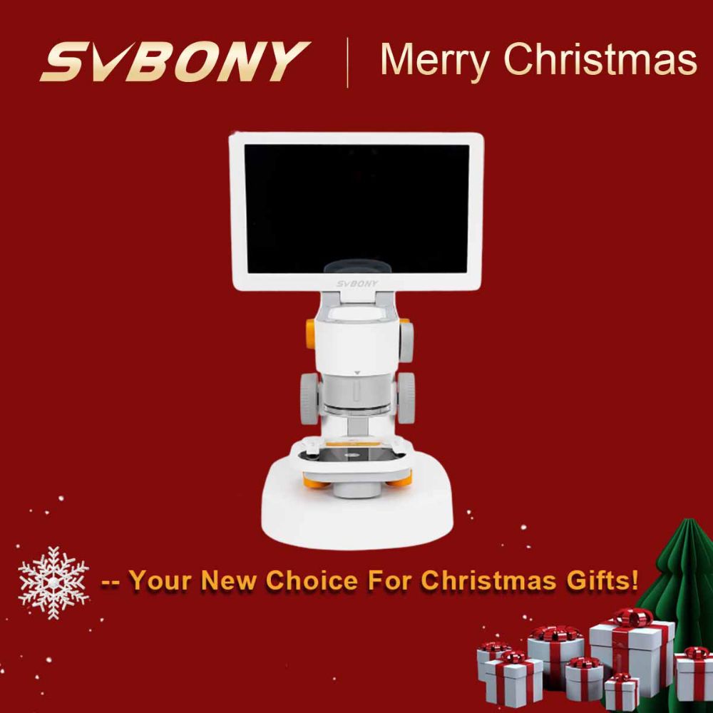 SVBONY SM101 Microscope 9'' IPS Touchscreen with Edit and Measure Function