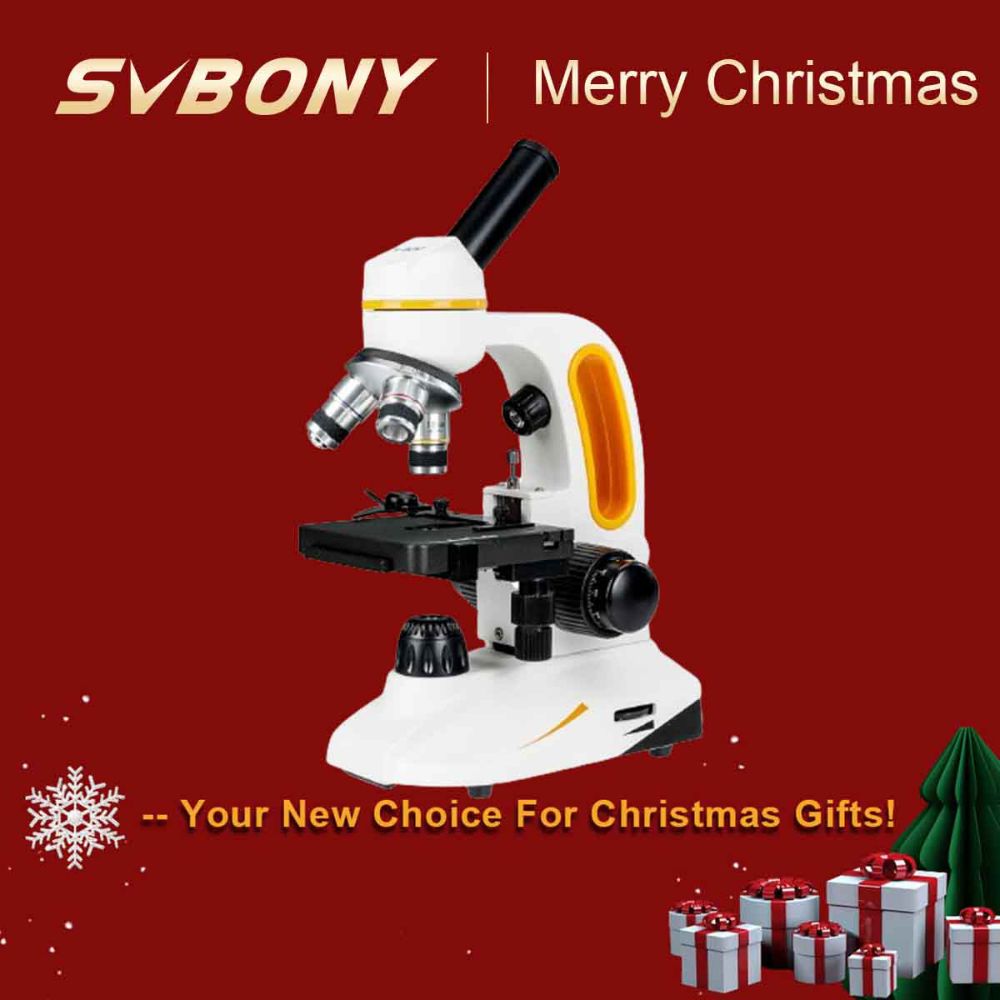 SVBONY SM202 Portable Monocular Compound Microscope 40-2000x Magnification For Agriculture