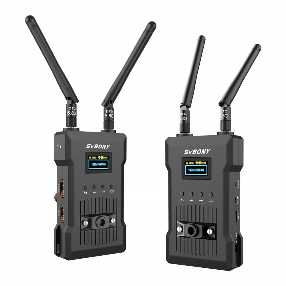 ST1 4K HDMI Wireless Video Transmission System 984FT Range 0.06s Latency for Football Match & Olympic Game Broadcasts, Church Wedding Services