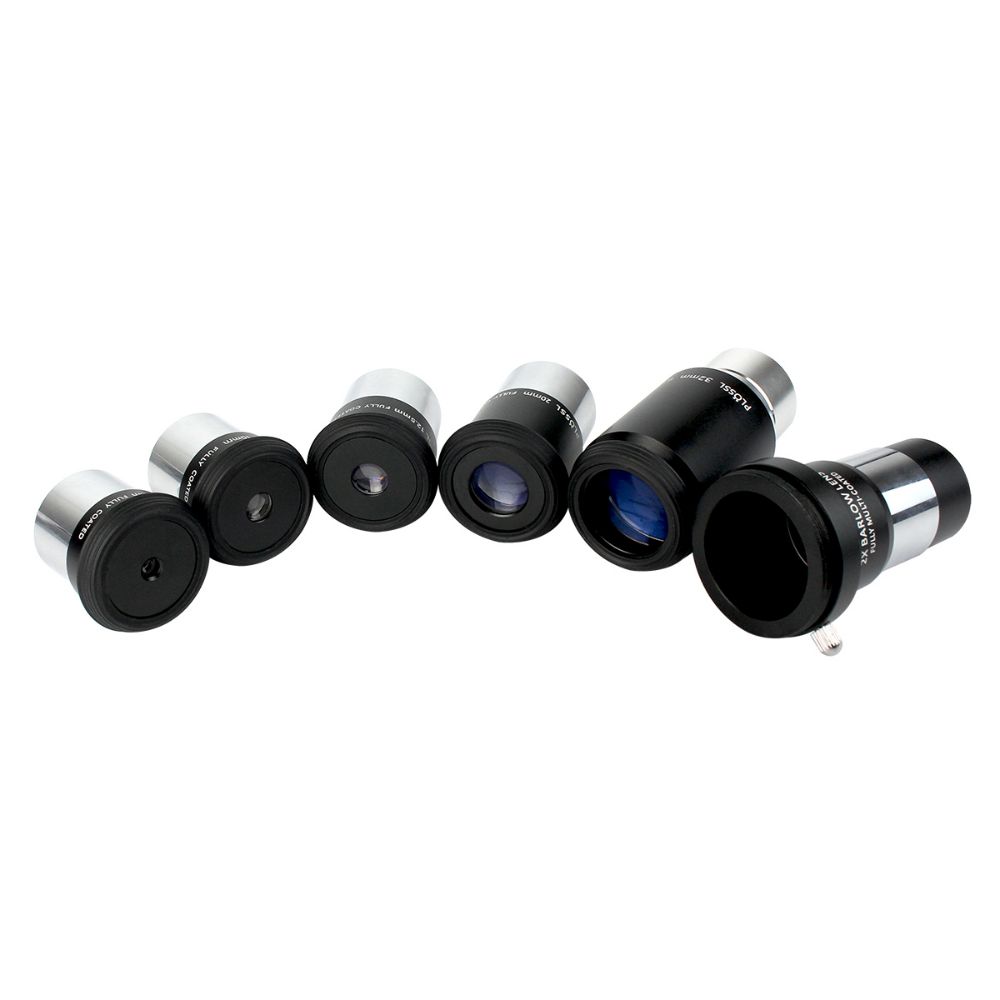SVBONY 1.25inch Plossl Eyepiece Kit 6.3 10 12.5 20 32mm Multi Coated+2X Barlow Lens Astronomy Telescope Accessory