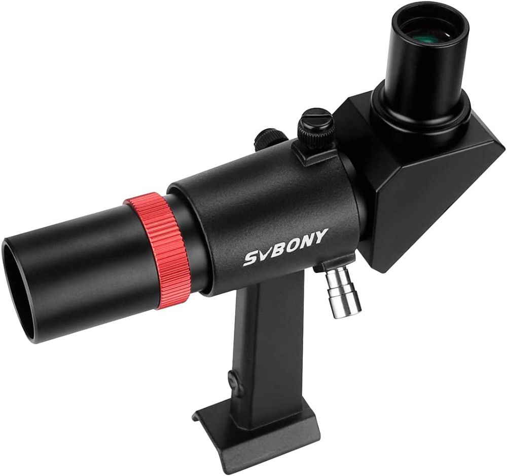 SVBONY SV182 6x30 Right-Angle Correct-Image Optical Finder Scope Black