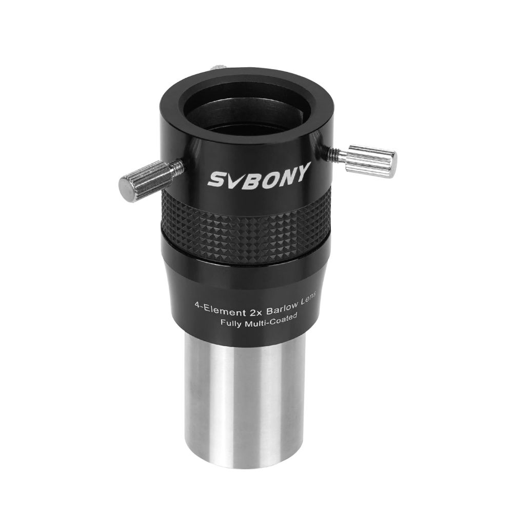 SVBONY SV216 Barlow Lens 1.25inch 2X 4-Element for Imaging Visual Applications