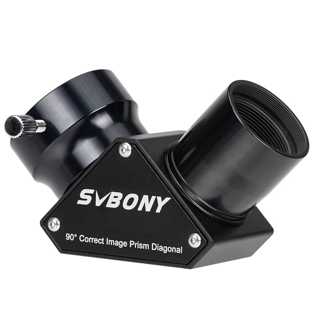 SV222 Erect Prism Diagonal 90 Degree 1.25-inch Anti Reflection Coating Metal for Refractor Telescope