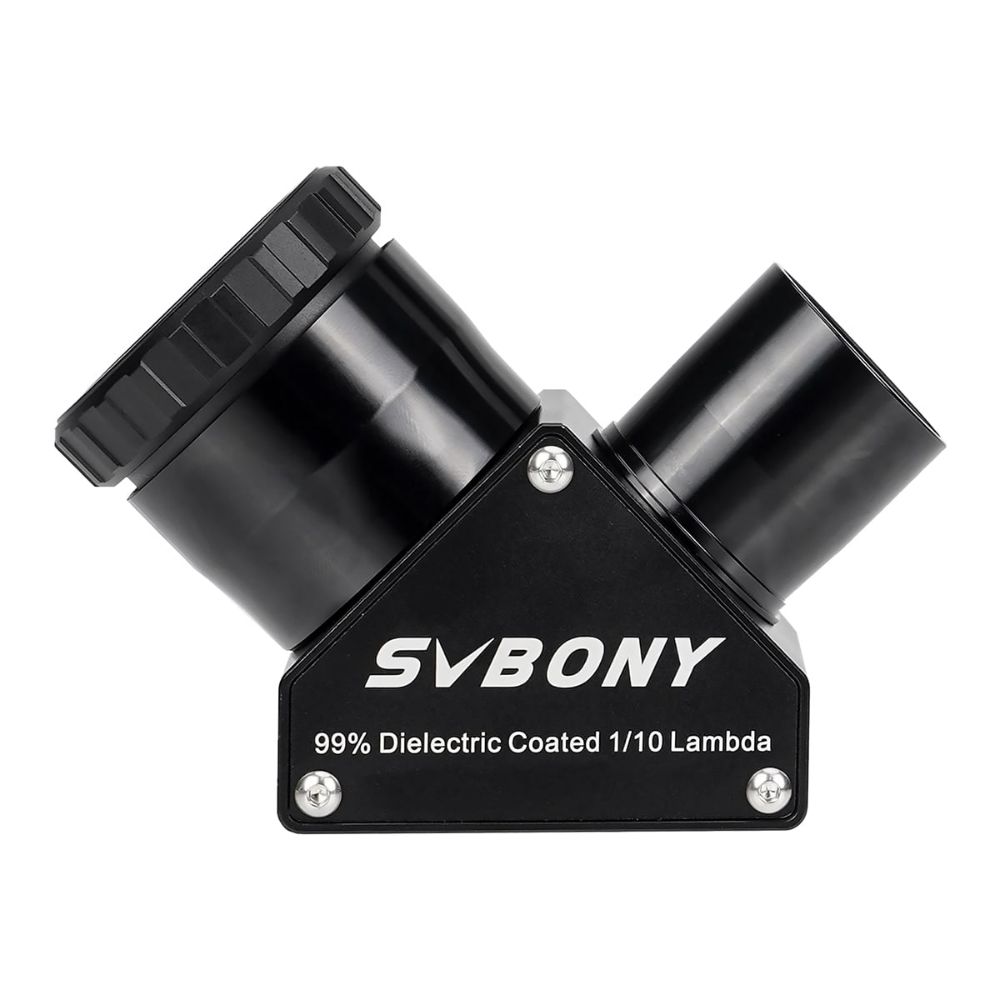 SV223 Diagonal 1.25 inch 90-degree Clicklock 99% Reflective Dielectric Coating 1/10 Lambda Black