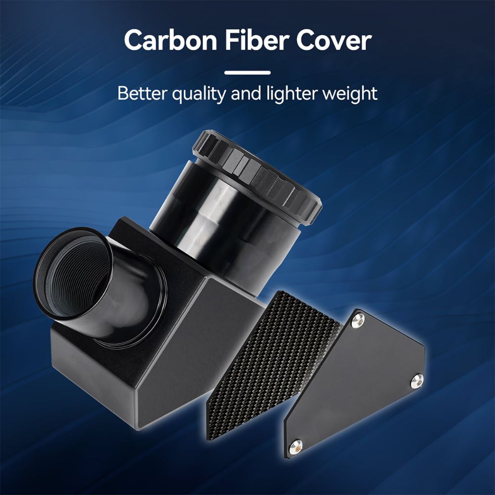 SV223 Diagonal 1.25 inch 90-degree Clicklock 99% Reflective Dielectric Coating 1/10 Lambda Black