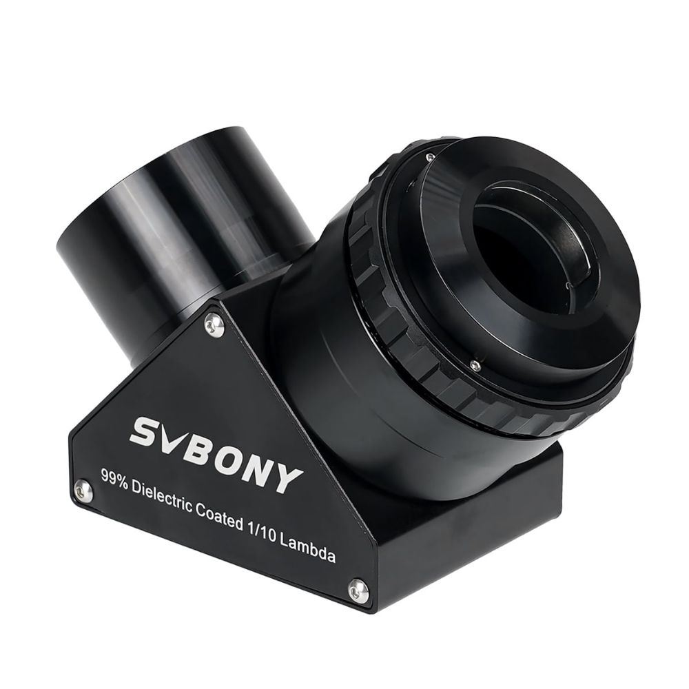 SV223 Diagonal 90-degree 2 inch Clicklock 99% Reflective Dielectric Coating 1/10 Lambda Black 